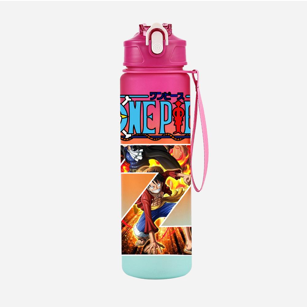 Anime A-Z 26 English Letters Printed Character Large Capacity Water Cup Demon Hunters Outdoor Portable Drinking Bottle for Boy Girl
