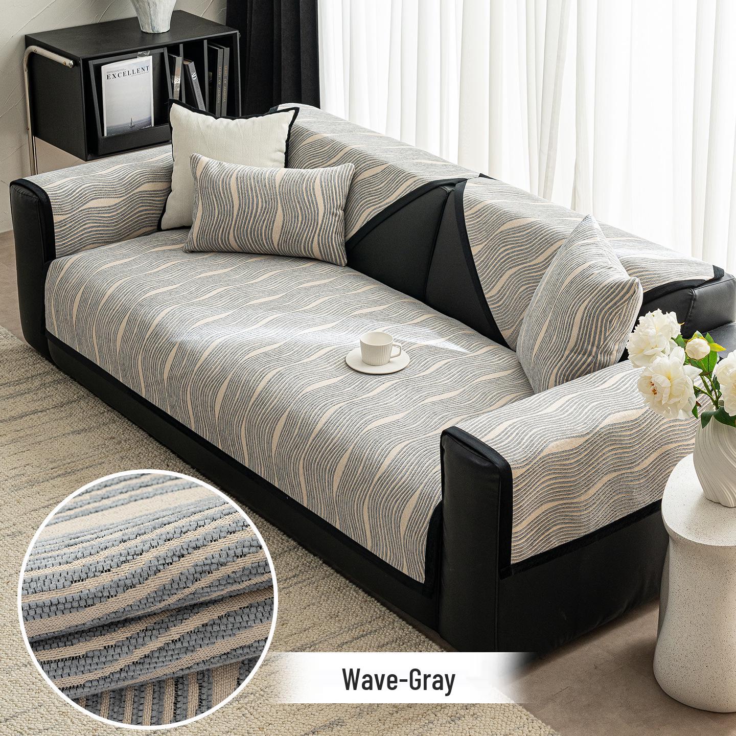 Подушка для дивана из синели Нескользящий универсальный чехол для кожаных диванов на весь год 70x70 cm 1250₽