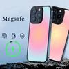 INS Colored Halo Minimalist Style Phone Case Magesafe Magnetic Wireless Charge Case For IPhone 16 11 12 13 14 15 Pro