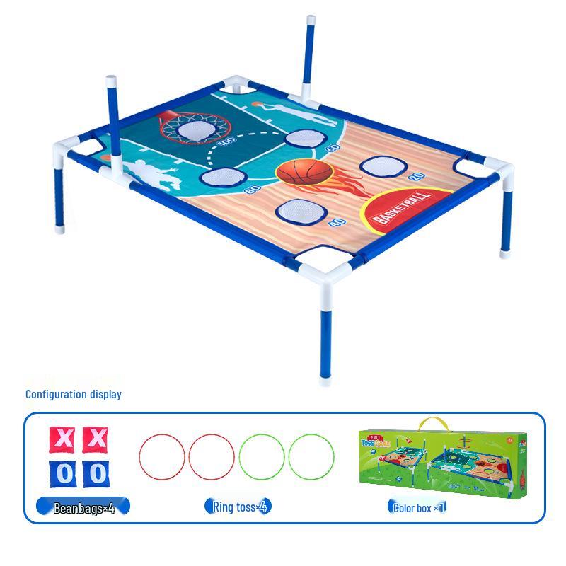 

Interactive Parent-Child Sandbag & Ring Toss Game: Educational & Competitive Fun
