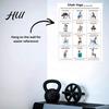 Office Worker Exercises 3Pcs Chair Yoga Poster Set for Seniors Low Impact Stretching Exercise Beginner to Advanced Chart Elderly Seated Morning
