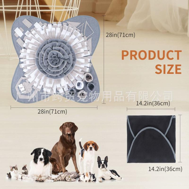 Dog Cat Snuffle Mat Mental Stimulation Stress Relief Durable Washable Indoor Outdoor Pet Toy