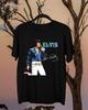 Elvis Presley En Vivo En Concierto Algodón Negro Todas las Tallas Camiseta para Hombre y Mujer MM1491 Camiseta Unisex