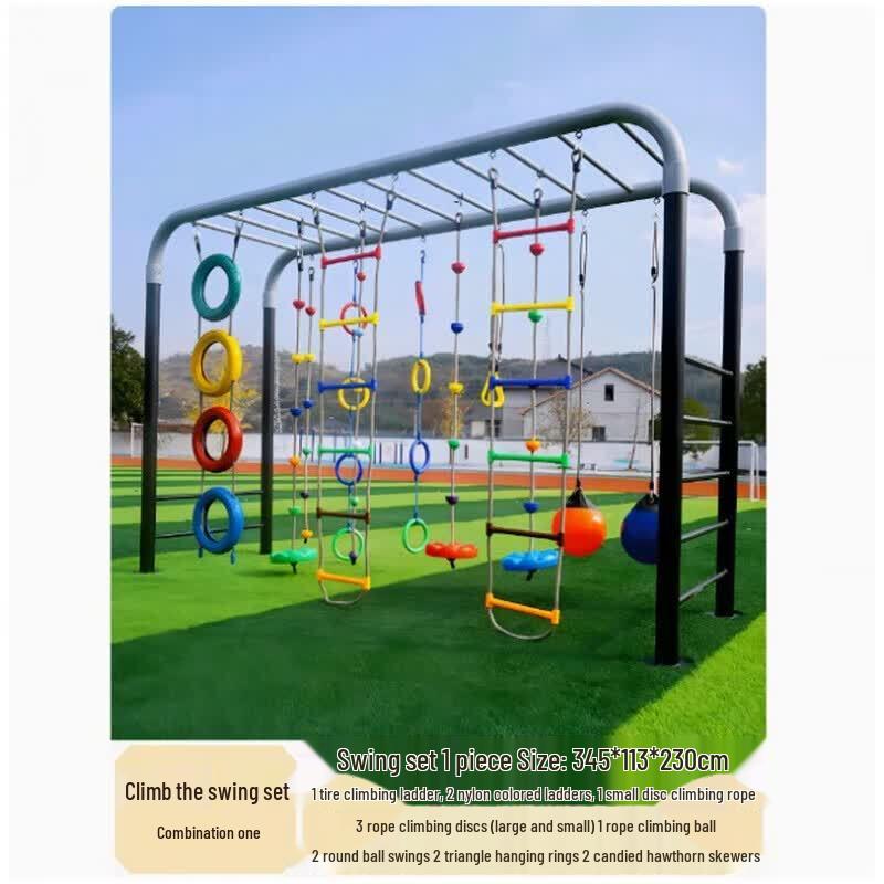 Kids Outdoor Multi-Activity Playground Set