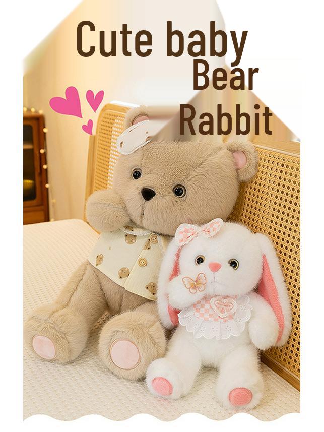 Cute Lop-eared Rabbit Plush Pillow - Soothing Sleep Companion for Kids