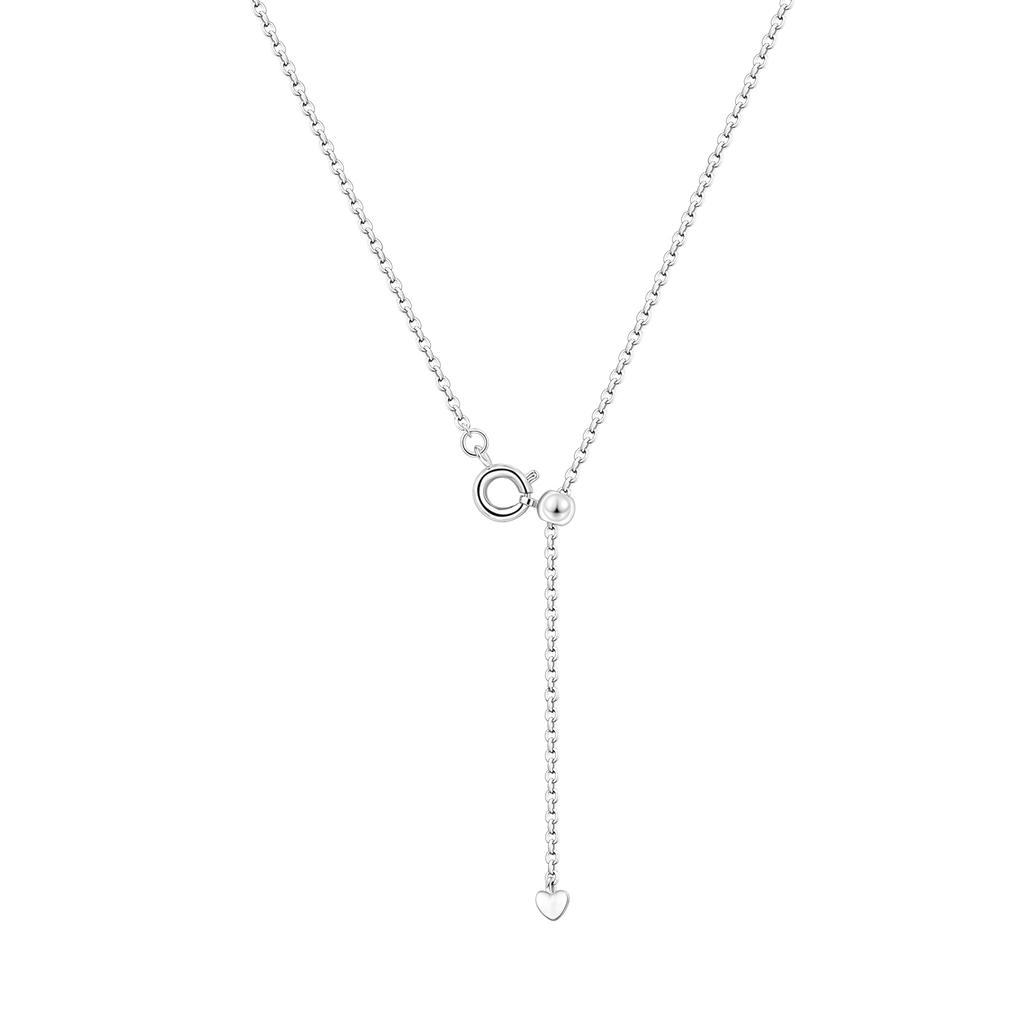 Orstarry S925 Silver Exquisite Star Moon Y-shaped Chain Pendant Necklace for Women Birthday Gifts Fashion Fine Jewelry