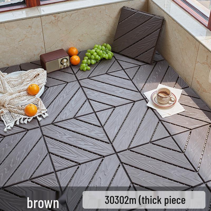 Pavimentazione per esterni impermeabile anticorrosione: Pavimentazione Composita Spessa e Durevole per Giardino e Balcone.