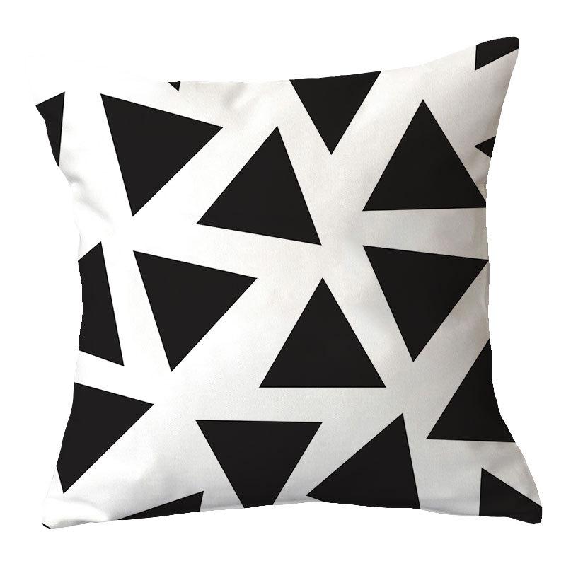 

Простая новая черная геометрическая плюшевая наволочка для дома, ткань, диванная подушка, чехол для подушки, дизайн 45 * 45 without core