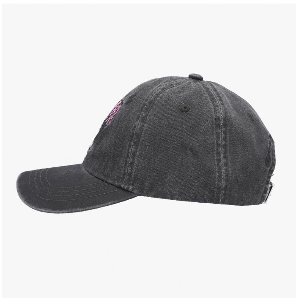 Ganni Vintage Washed Pony Logo Baseball Cap B3020094