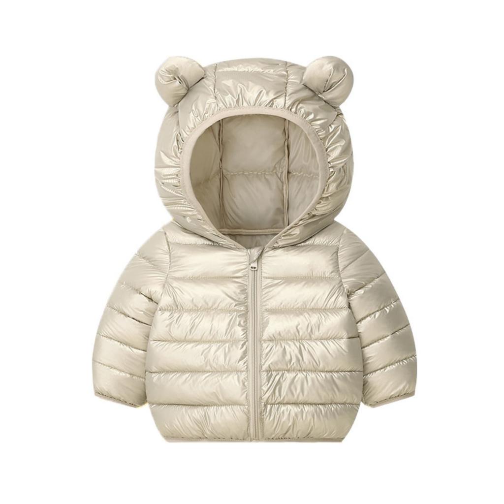 Kids Casual Lightweight Hooded Jacket with Long Sleeves for Boys and Girls Soft Warm Outerwear Suitable for Everyday Wear