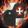 Tricou Bumbac Spălat Anime Fire Force Harajuku Y2K Streetwear Vintage Hip Hop Tricou Bărbați Vară Bărbați Femei Topuri Îmbrăcăminte