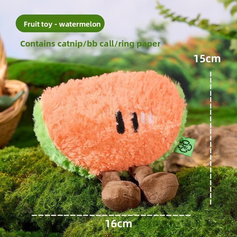 Pet Fruit Toys Interactive Sound Plaything For Cats And Dogs