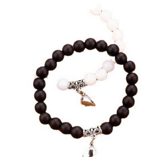 Magnetic Heart Attraction Beaded Bracelets for Women – Trendy Couple Jewelry Set