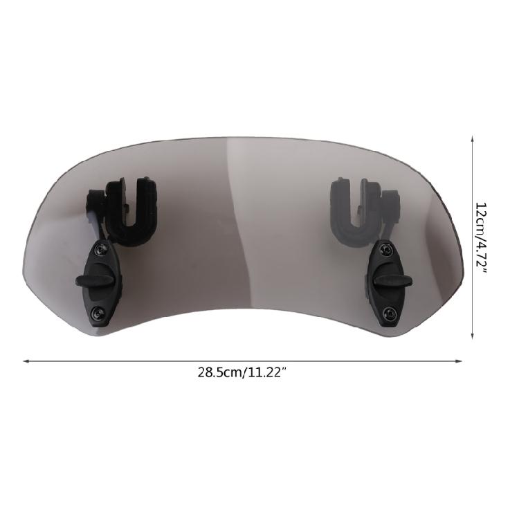 Adjustable Windscreen Windshield Extension Spoiler Wind Deflector Universal
