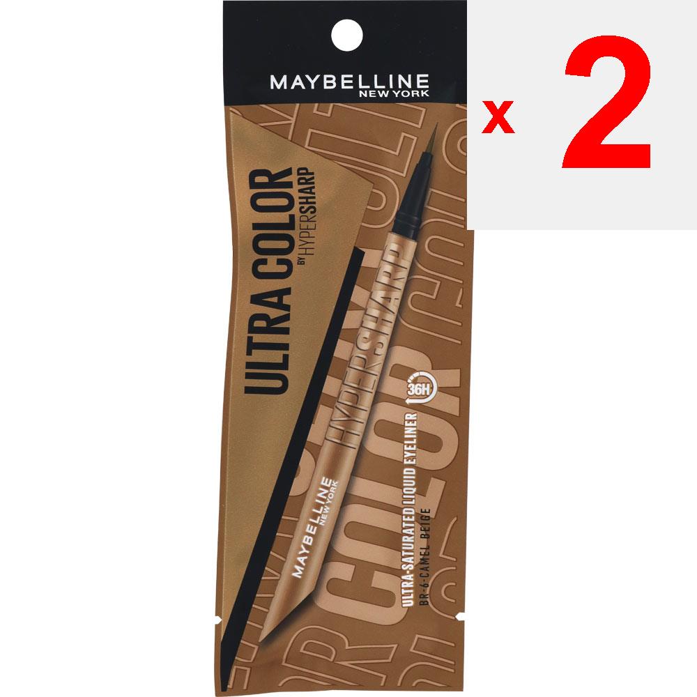 MAYBELLINE NEW YORK Maybelline Ultra Color Eyeliner BR6 Augen Make-up Eyeliner 1. Heben Sie das Augenlid leicht mit den Fingern an, halten Sie den Eyeliner aufrecht und ziehen Sie eine Linie