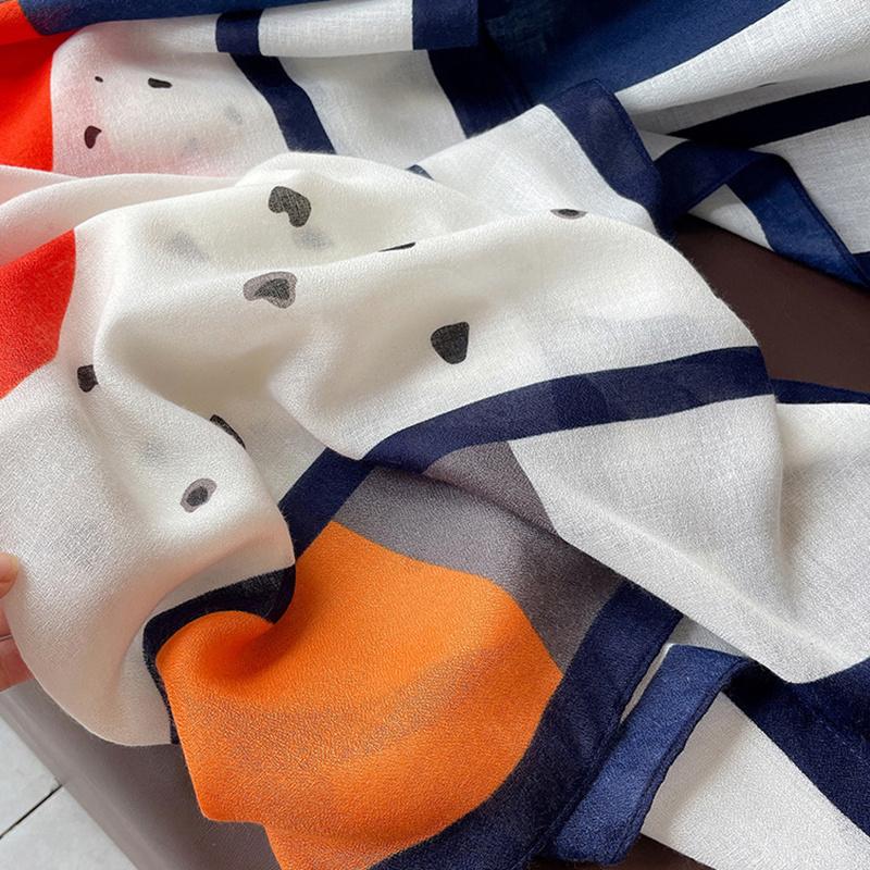 Plaid Cotton Pashmina Shawl Lady Wrap Warm Winter Scarves loving heart Design Print Female Foulard Beach Stoles Luxury