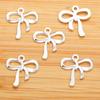 100 Pcs Bow Charms for Jewelry Making DIY Accessories Bowknot Keychain Charms Alloy Bow Shape Charms for Earrings Necklaces Bracelets Crafting