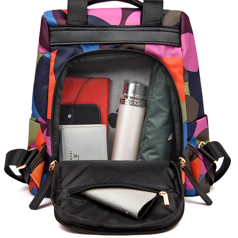 Damen Neuer Koreanischer Stil Outdoor Lässig Einfacher Rucksack Street Trend Camouflage Große Kapazität Mama-Tasche