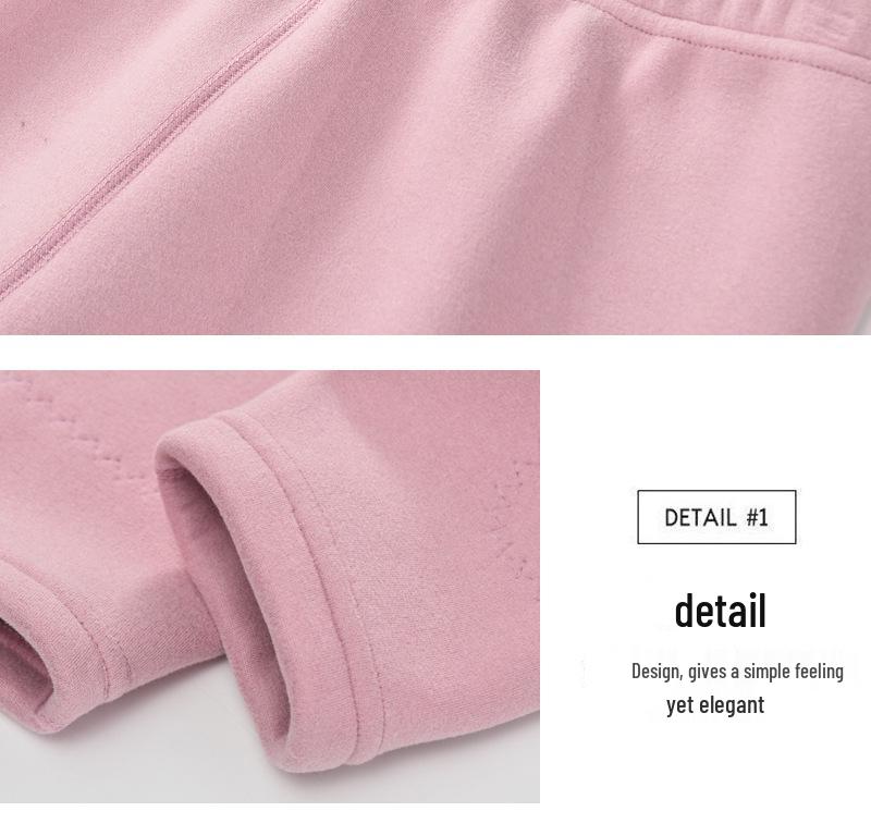 High-Waisted Plus Size Lambswool Thermal Pants with Knee Pads