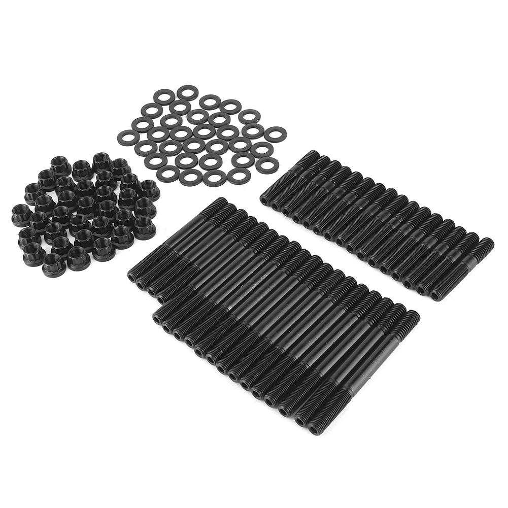 

Комплект шпилек головки из хроммолибденовой стали Замена для алюминиевых или чугунных головок Подходит для двигателей серии SBC #1525-Шпилька 279.1001