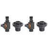 Rain Barrels Bulkhead Fitting 3/4Inch Water Tank Adapter with Shut Off Valves and 16Mm Hose Barb for Garden Hose