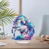 2D Flat Unicorn Print DIY Table Top Diamond Painting Ornament Kits Diamond Painting Desktop Decorations Bedroom Table Decoration