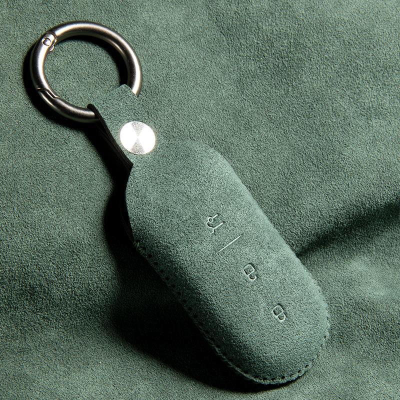 Premium Suede Key Case for New Leapmotor C11 Car