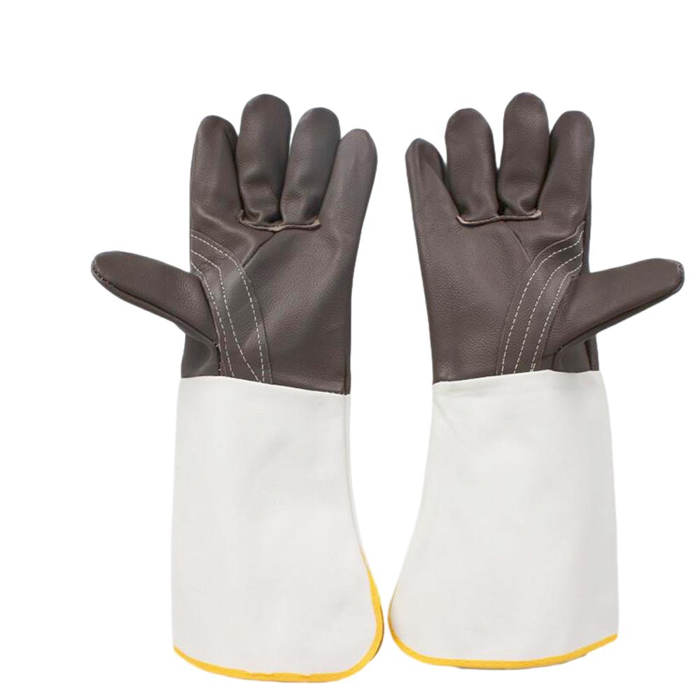 Welding Gloves Welder's Gloves Abrasion Resistant Thickened Double Layer Labour Gloves Metalworking Gardening Moving Households