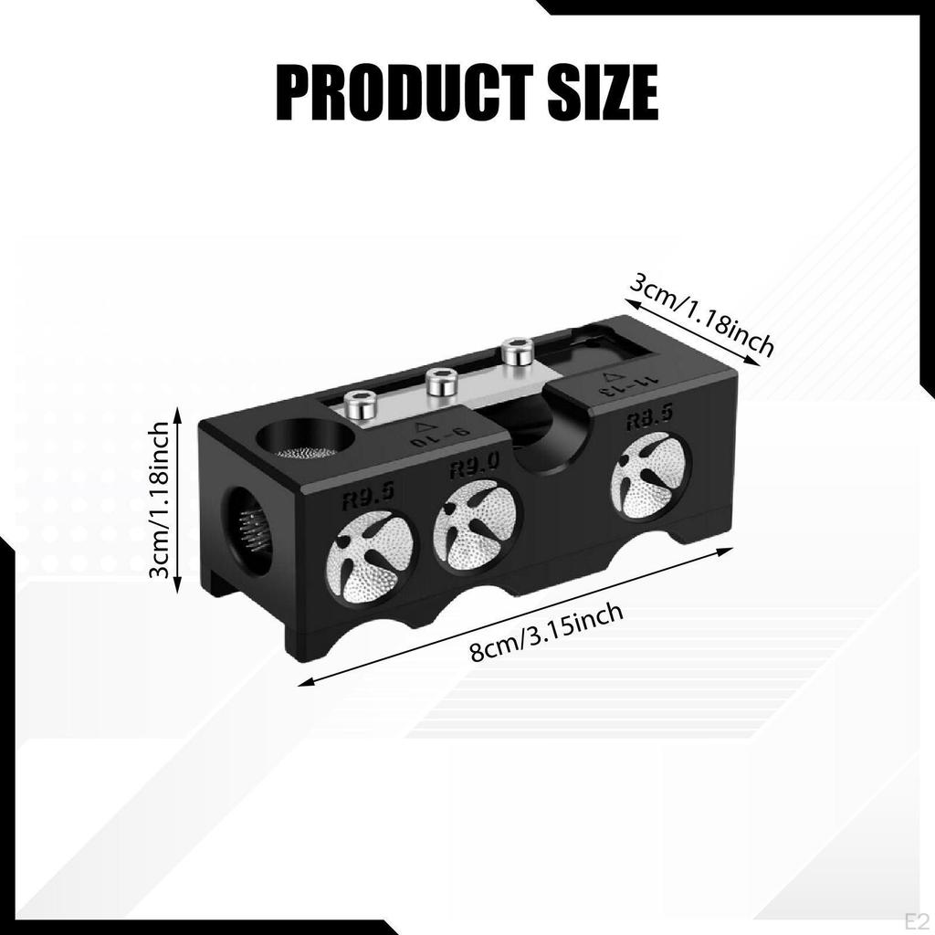 Snooker Cue Tip Shape 11 in 1 Professional Billiards Pool Tips Replacement Kit