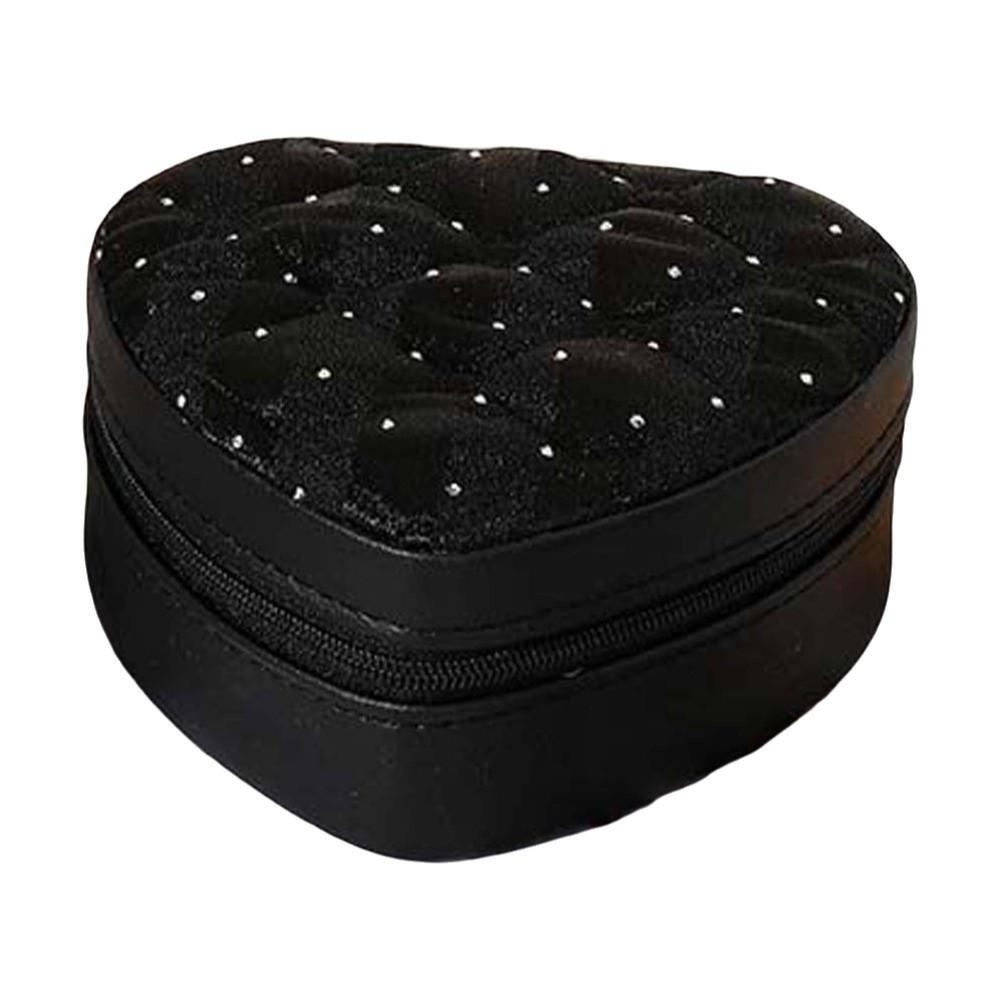 ABS Jewelry Storage Case Multi-slots Rings Necklace Packaging Box Heart Jewelry Organizer  Women Style 8