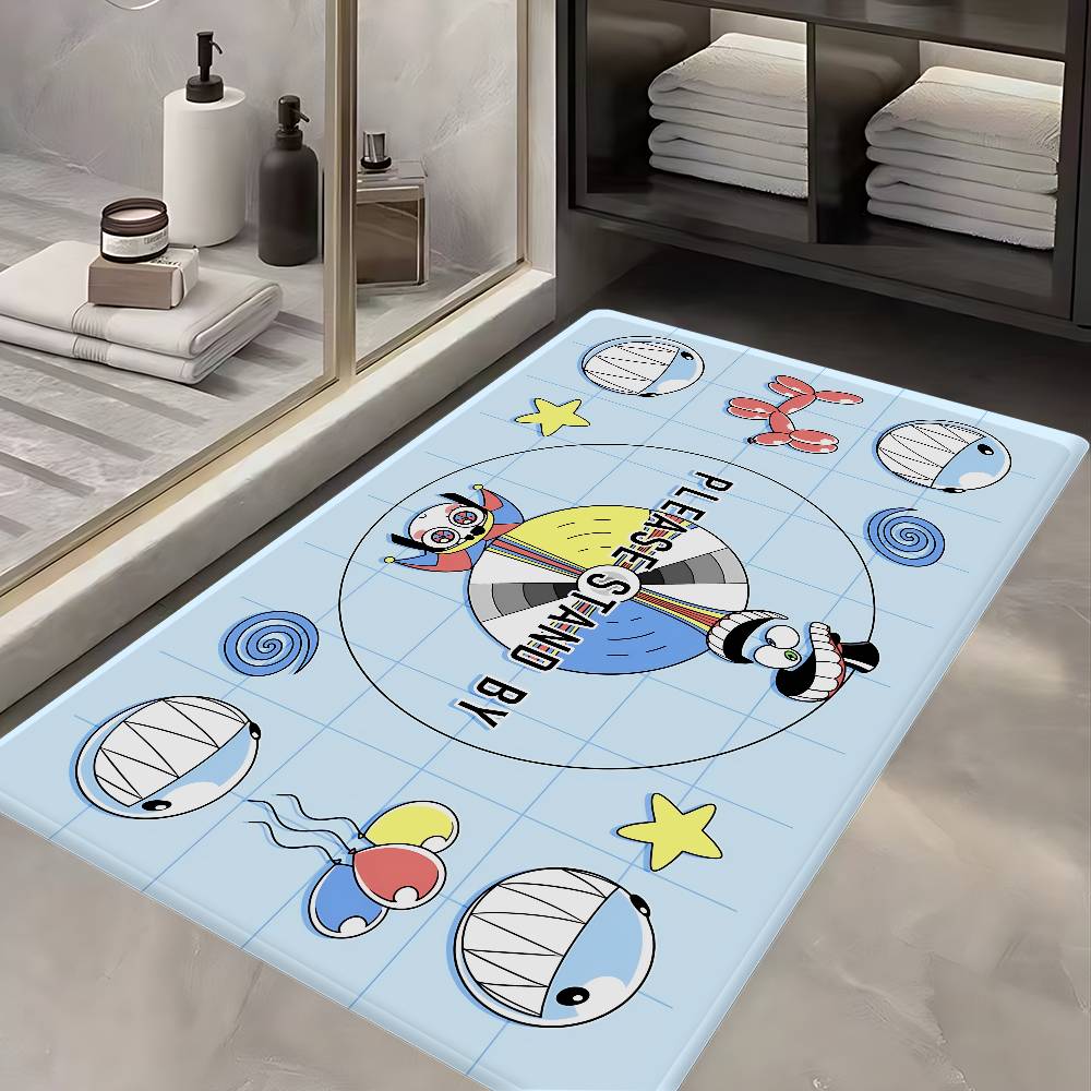 Popular Animated The A-Amazing D-Digital C-Circus Room Mats Anti-slip Absorb Water Long Strip Cushion Bedroon Mat Household