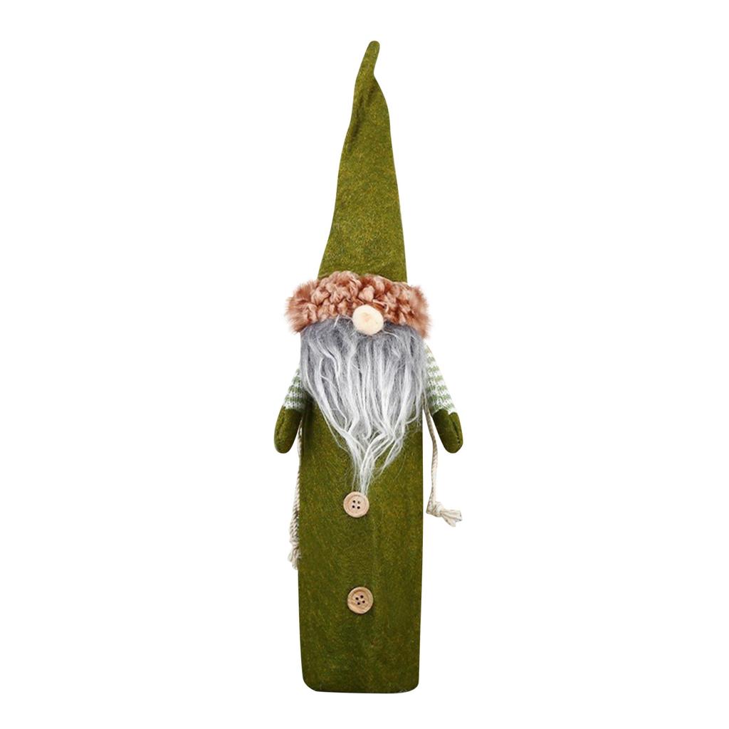 Gnomové Obal na láhev Vánoční obal na víno Tašky na láhev Santa Clause Švédští gnomové Topper pro domácí vánoční dekorace