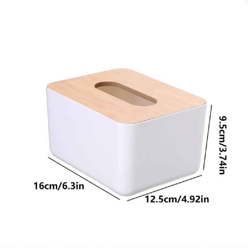 Portable Tissue Box Holder With Lid Removable Tissue Box Mini Tissue Storage Tube Holder Storage Box Desktop Napkin Organizer