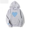 Heart-Shaped Valentine’s Day Loose Casual Couple Hoodie with Plus Velvet