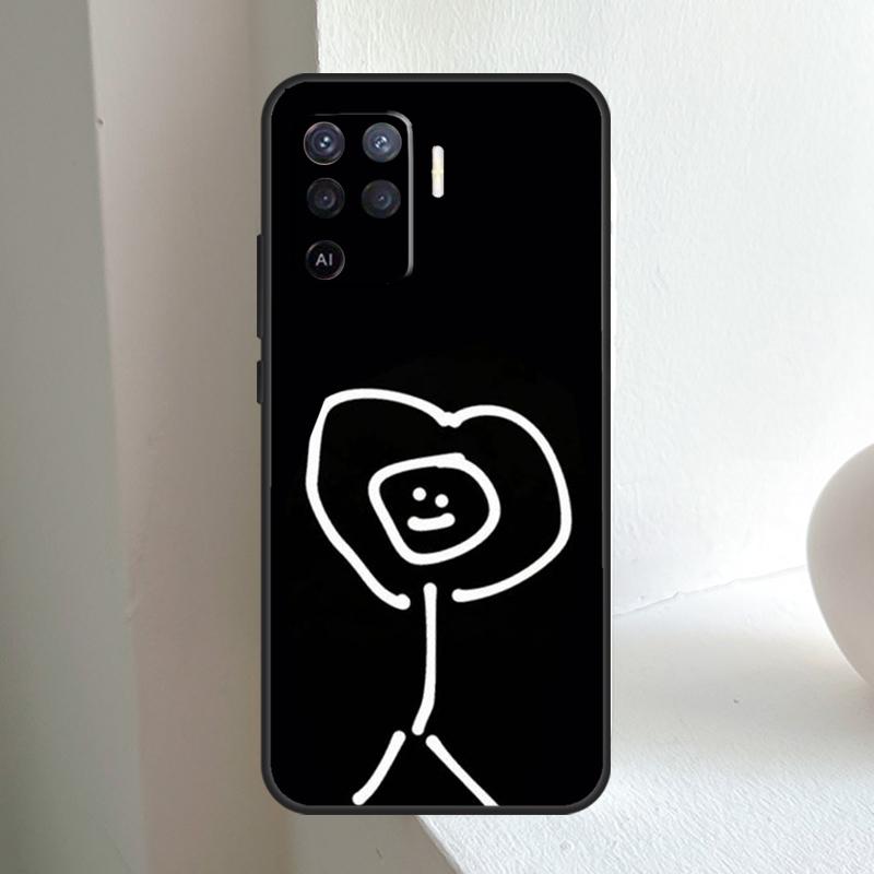 Cartoon Matchman For OPPO A78 A98 A18 A38 A58 A5 A6 Pro A15 A17 A57 A16 A76 A96 A54 A74 A94 A40 A60 A80 Case