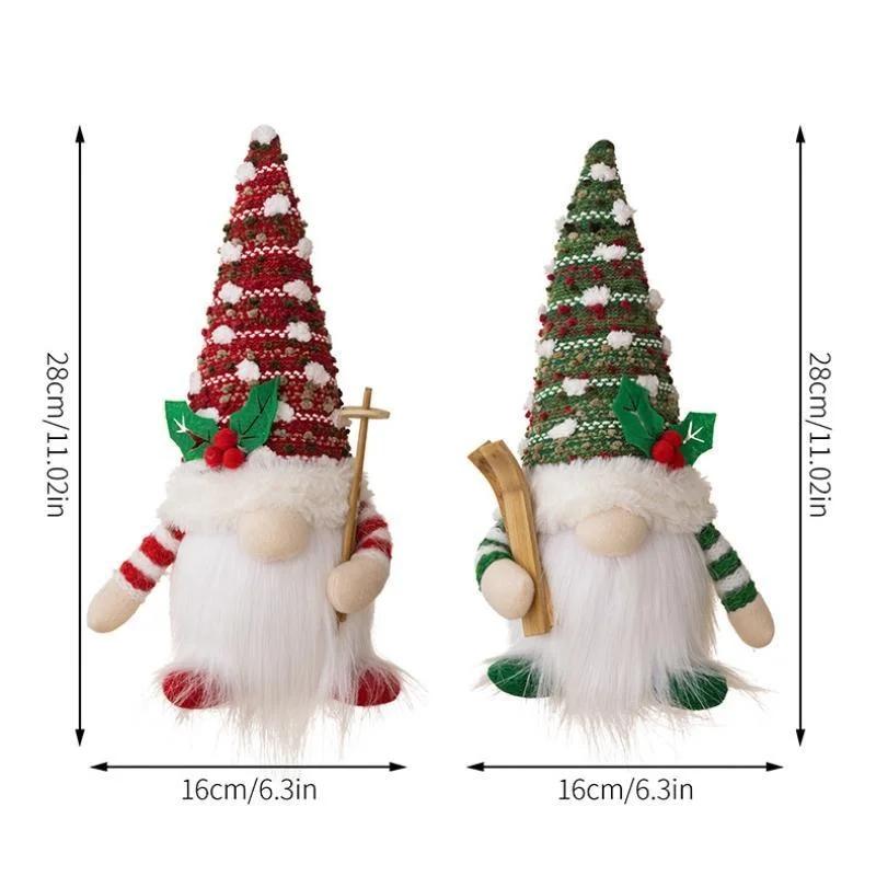 2024 NEW Glow Dwarf Dolls Christmas Decorations Knitted Glowing Doll with Light for Home Christmas Ornament Xmas New Year