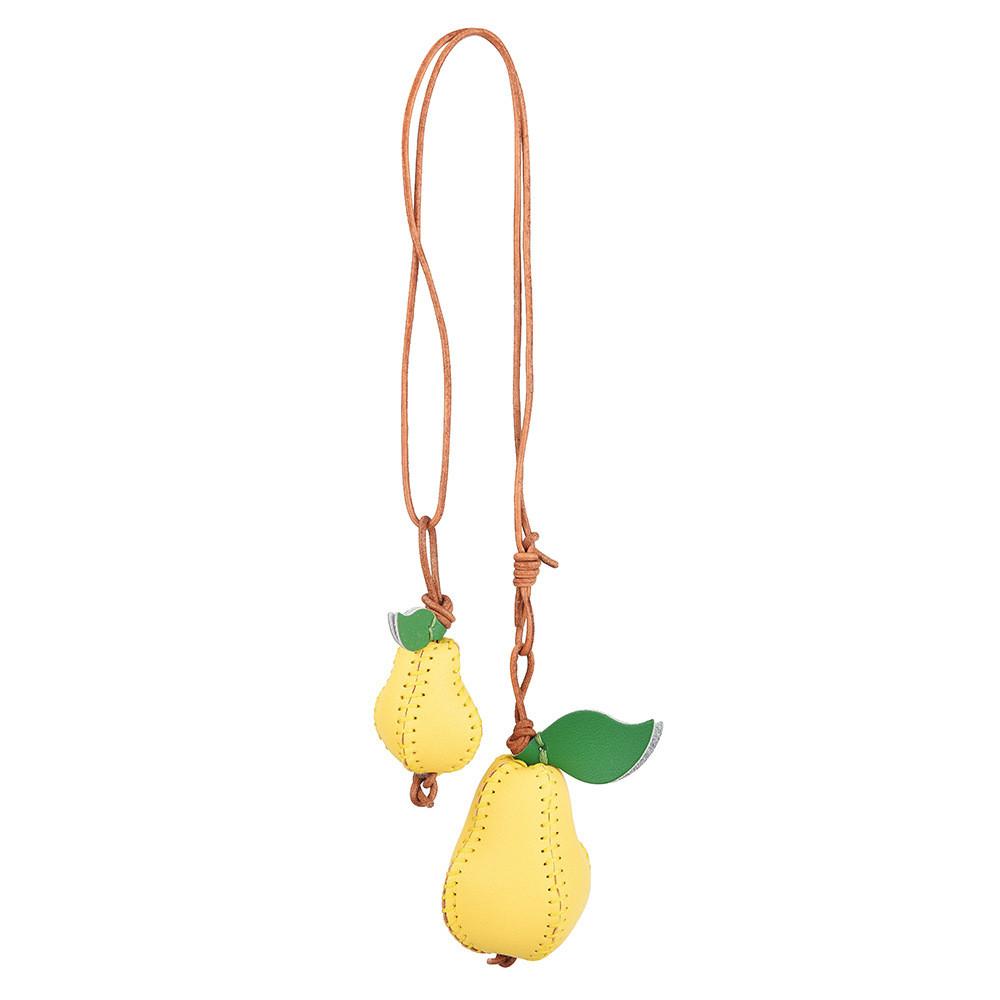 Apfelleder Taschenanhänger Mit Handgemachtem Früchte-Design Für Modeaccessoires