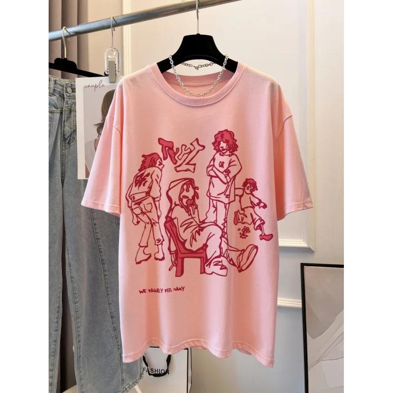 2024 Hip Hop Men's Short Sleeve T Shirt High Quality Print T Shirt Women Luxury Fashion Street Tees Tops Free shipping