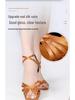 Sansha Women's Ballroom Latin Dance Shoes, Medium High Heel, Soft Sole for Square and Cha-Cha Dancing