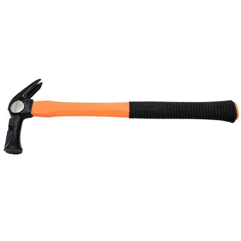 AIBOER 500015 Rubber-Coated Handle Magnetic Claw Hammer