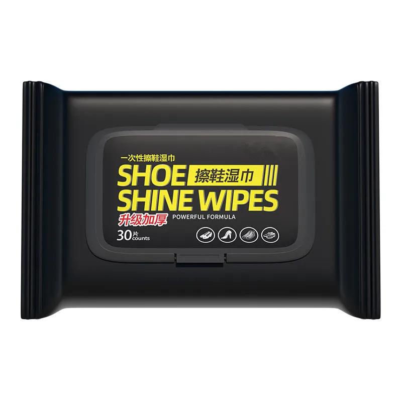 12/30/80Pcs Disposable Shoe Clean Wipes White Sneakers Shoe Cleaning Care Stain Removal Quick Wet Wipes for Shoe Care