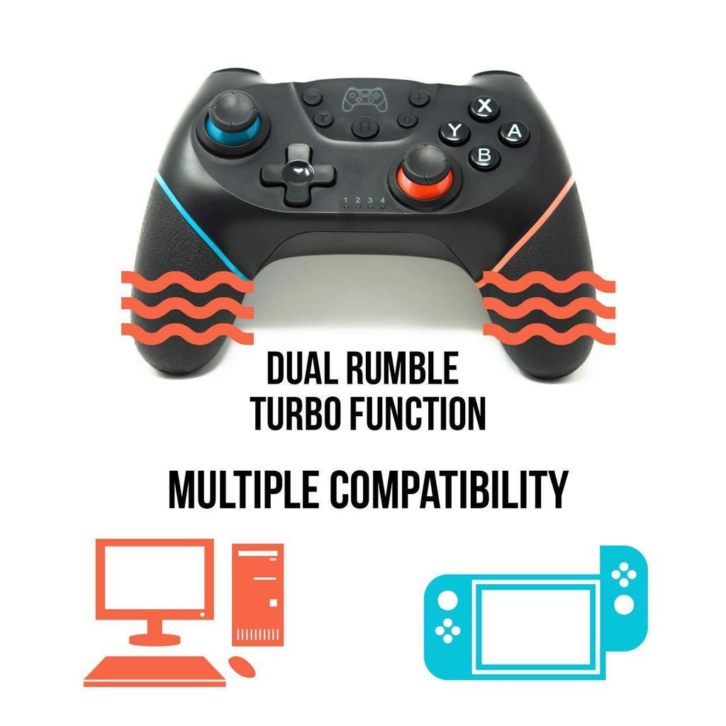 Bluetooth Wireless Game Controller für SWITCH PRO mit Gyro-Unterstützung