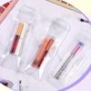 100pcs Resealable Zipper Pouch Transparent Pen Jewelry Candy Bags Small Clear Packaging with Hang Hook Cosmetic Lipgloss Storage