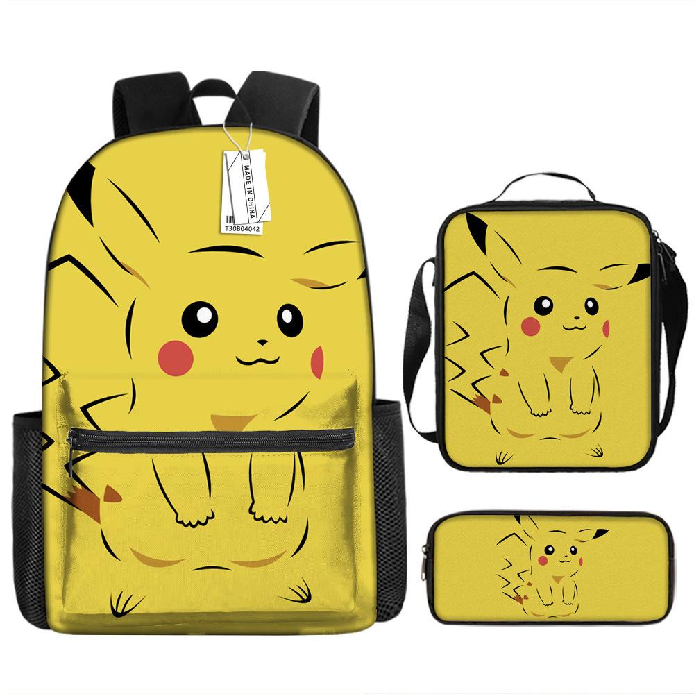 School Season Student Schoolbag Pokémon Pokémon Backpack Cartoon Satchel Pencil Case