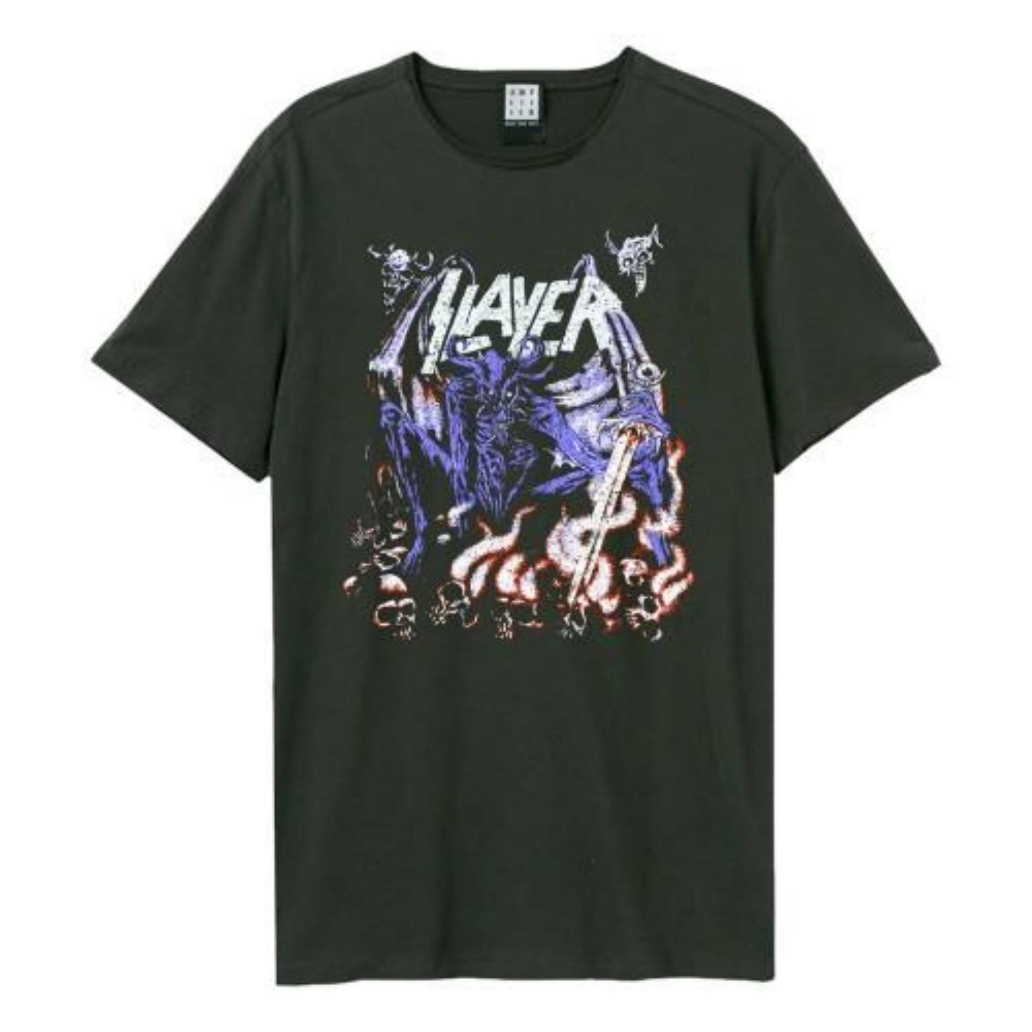 Amplified Unisex Adult Neon Art Mineral Slayer T-Shirt S