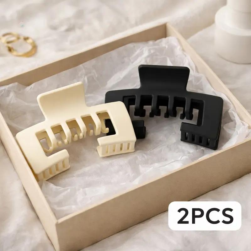 

2Pcs Hat-Friendly Claw Clips, Women Baseball & Trucker Hat Hair Clips, Special Design for Thick Hair Hat Hairstyles чёрный