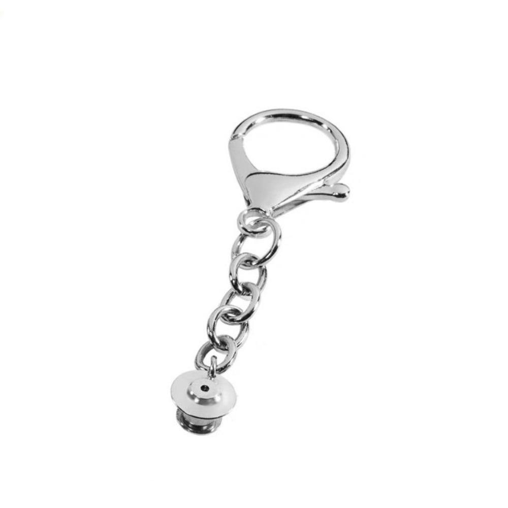 

Simple Convert Badges Into Pendants Zinc Zinc Alloy Pin Change Buckle Brooch Key Chain Converter Bag Charms