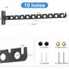 Wall Mount Coat Hanger,Folding Clothes Drying Racks,Sturdy Hanging Clothes Hanger,Laundry Room Drying Rack(10-Hole 1 Black)