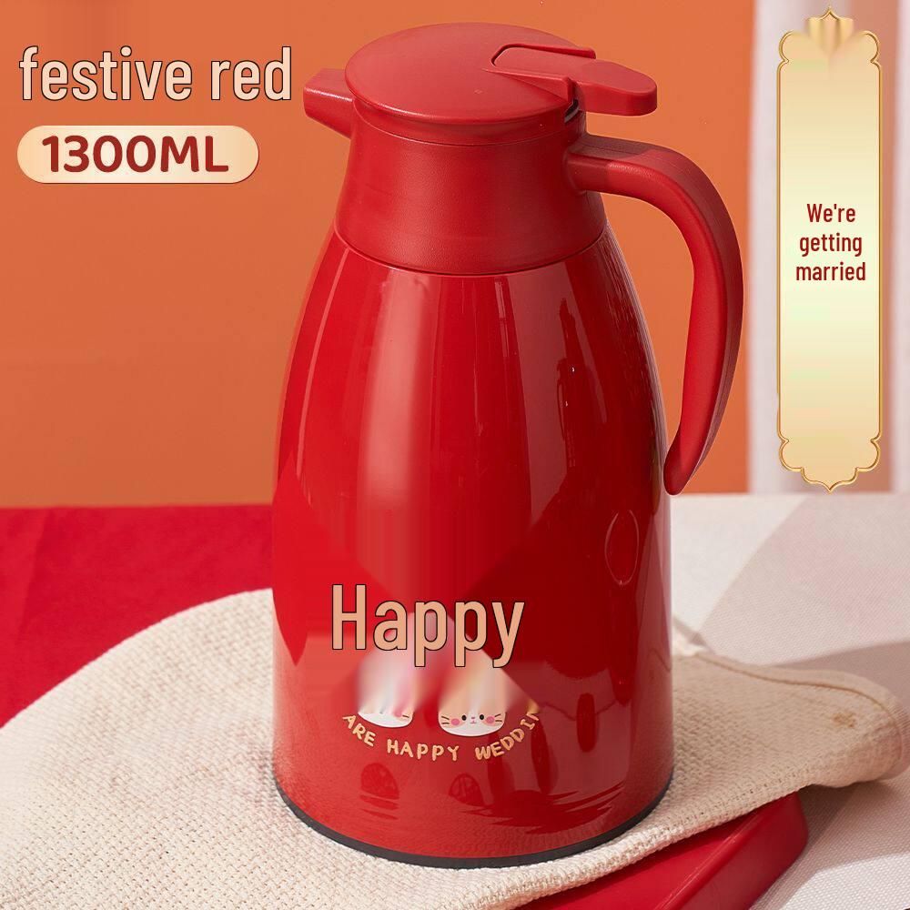 Insulated Thermos Flask Pair: Large Capacity Hot Water Kettle Gift for Newlyweds or Wedding Dowry