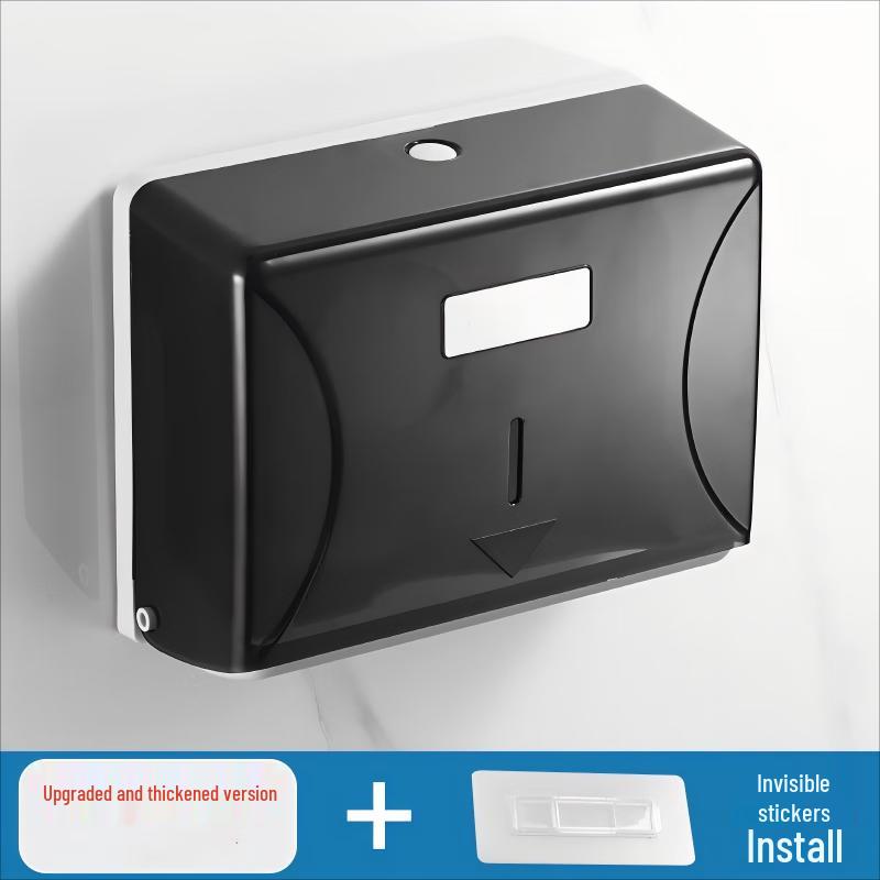 Punch-Free Wall-Mounted Plastic Tissue Box Holder